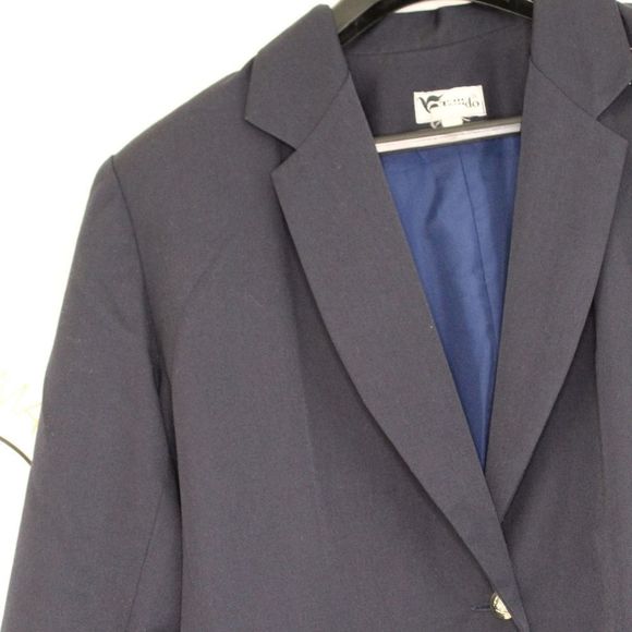 Navy vintage oversized blazer mint conditions EU16 - Picture 4 of 8